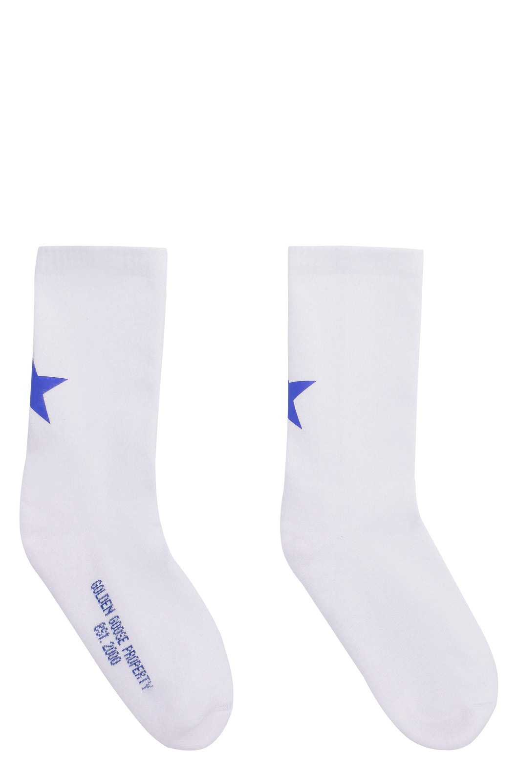 Logo cotton blend socks