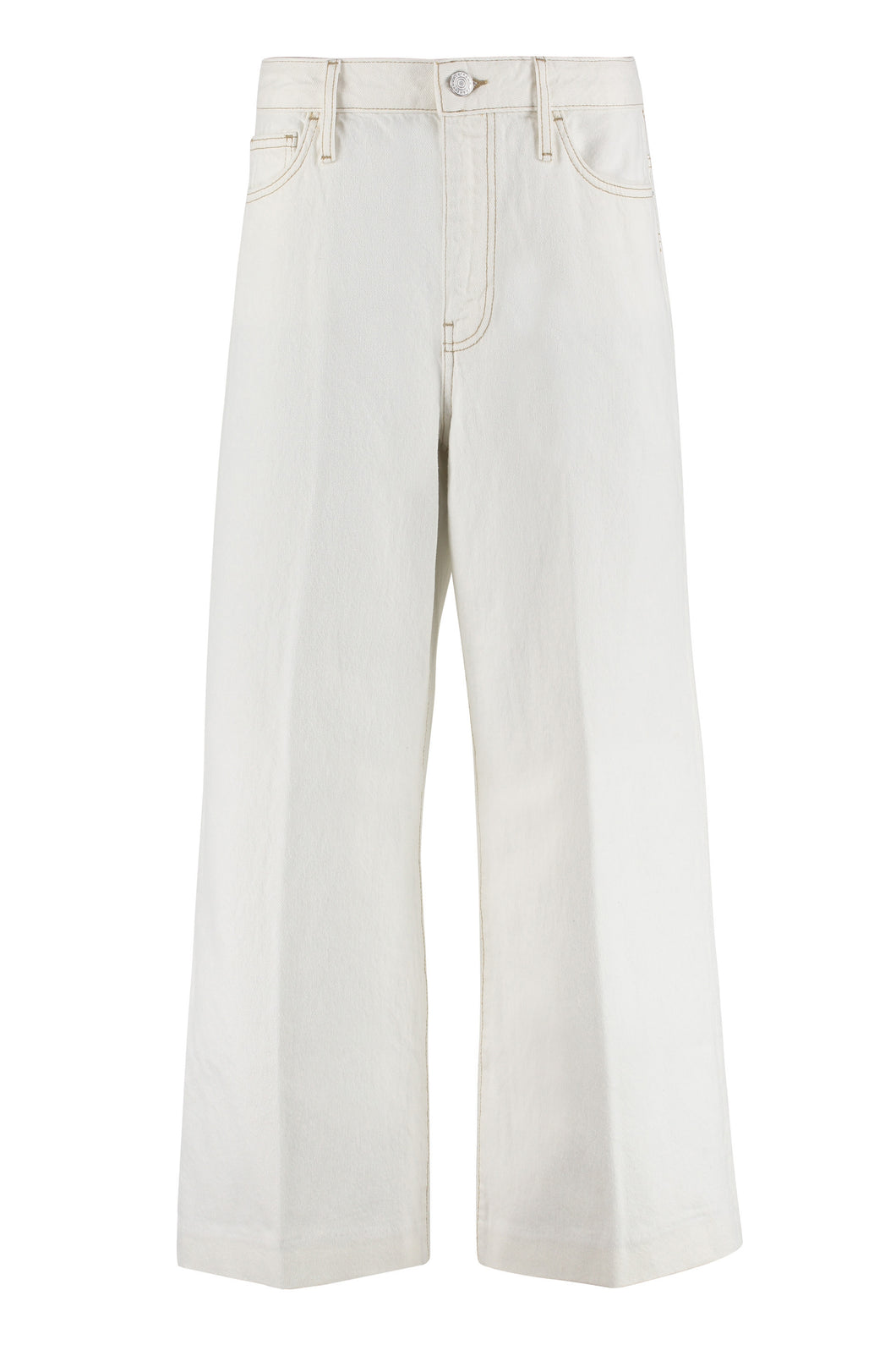 High-waist wide-leg jeans
