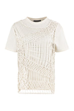 Carica l&#39;immagine nel visualizzatore di Gallery, Cotton T-shirt with crochet vest
