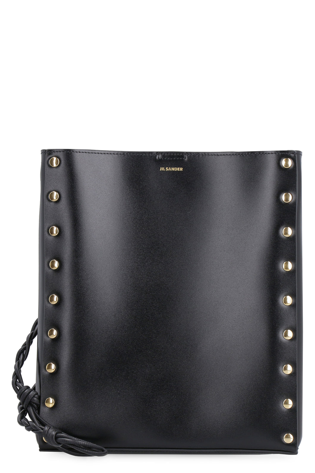 Tangle leather medium bag with flat studs