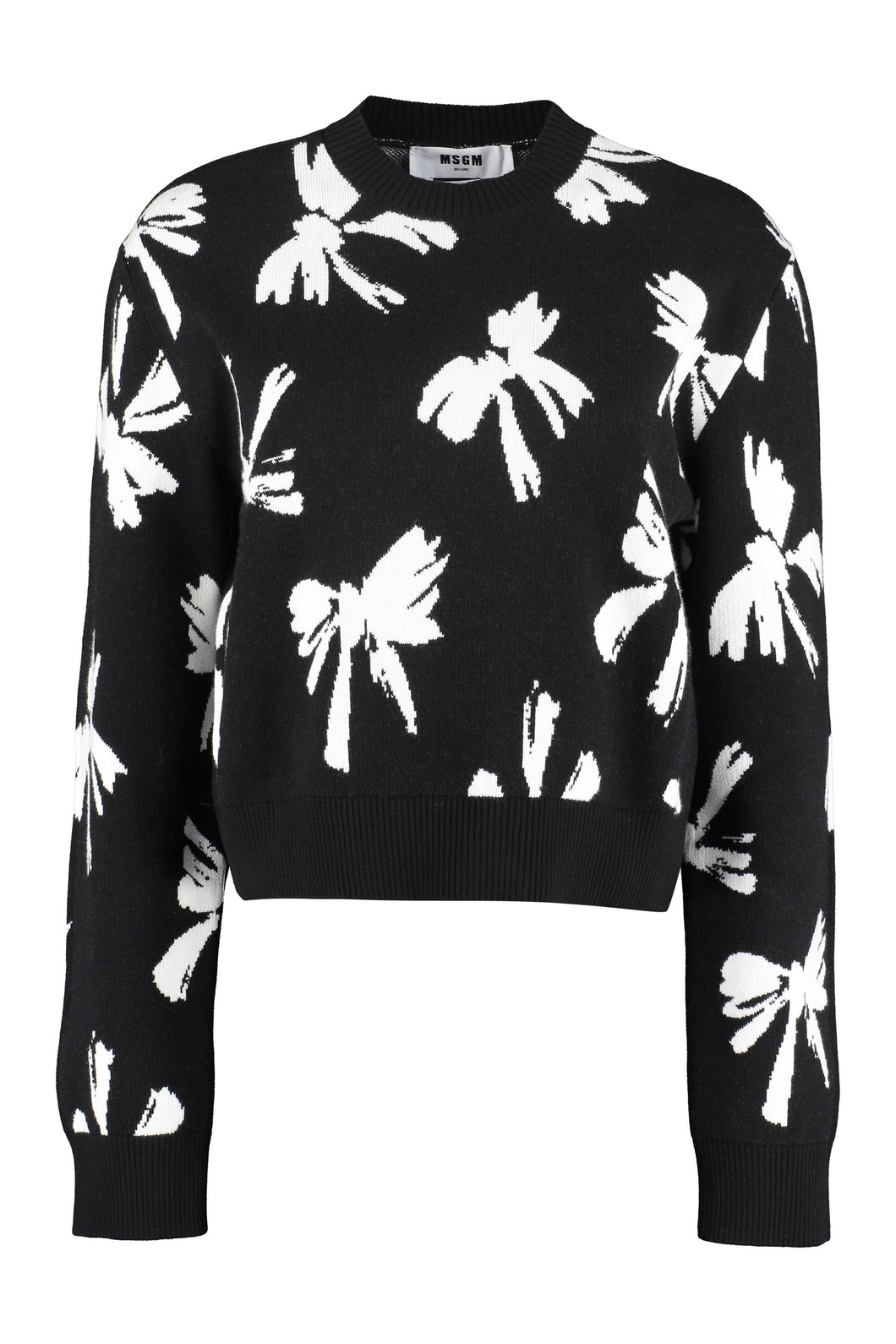 Long sleeve crew-neck sweater