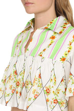 Carica l&#39;immagine nel visualizzatore di Gallery, Floral print cotton blouse
