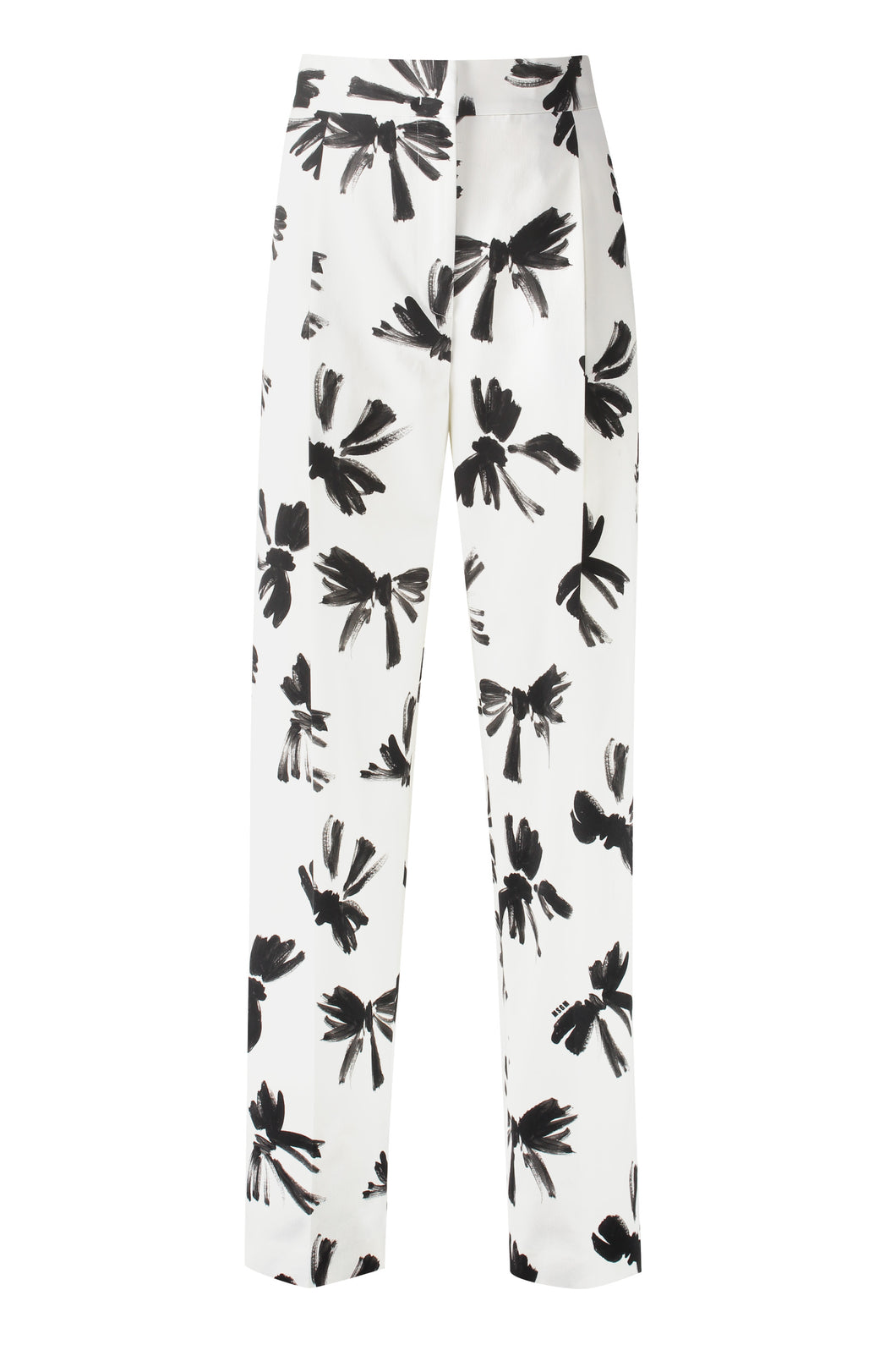 Printed cotton trousers