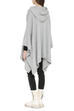 Load image into Gallery viewer, Hooded wool poncho
