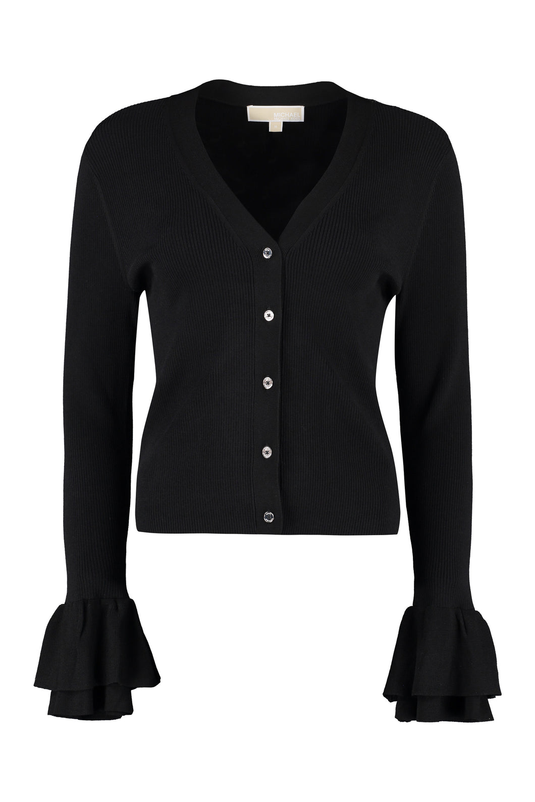 Ribbed-knit cardigan