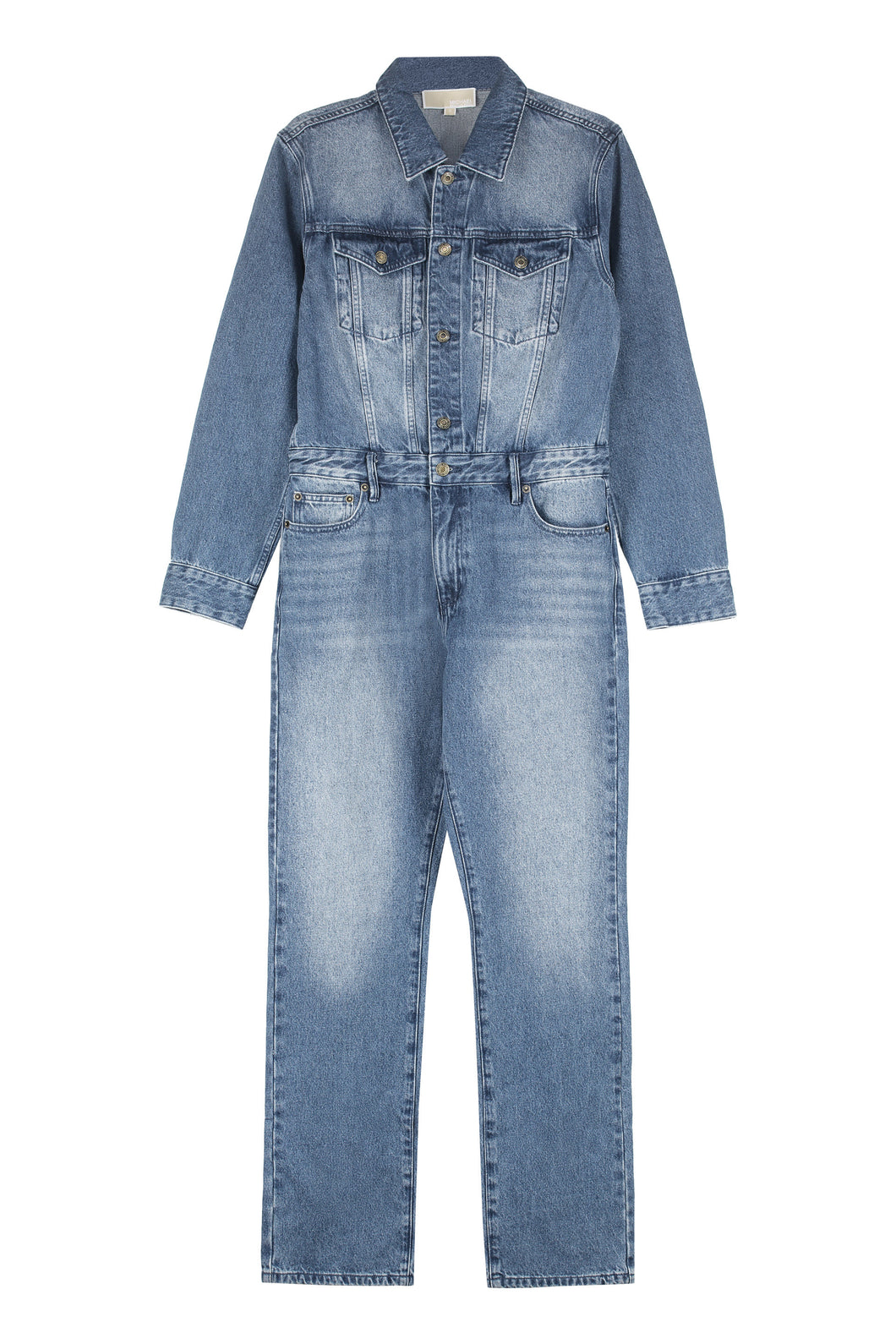 Long denim jumpsuit