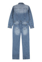 Carica l&#39;immagine nel visualizzatore di Gallery, Long denim jumpsuit

