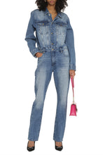 Carica l&#39;immagine nel visualizzatore di Gallery, Long denim jumpsuit

