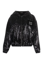 Load image into Gallery viewer, Sequin full-zip sweatshirt
