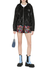 Load image into Gallery viewer, Sequin full-zip sweatshirt
