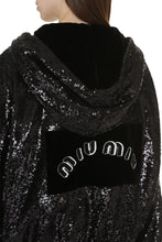 Load image into Gallery viewer, Sequin full-zip sweatshirt
