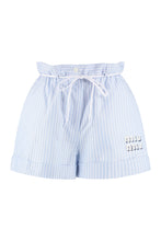 Load image into Gallery viewer, Striped cotton shorts
