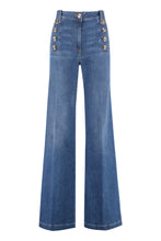 Load image into Gallery viewer, Denim flared pants
