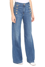 Load image into Gallery viewer, Denim flared pants
