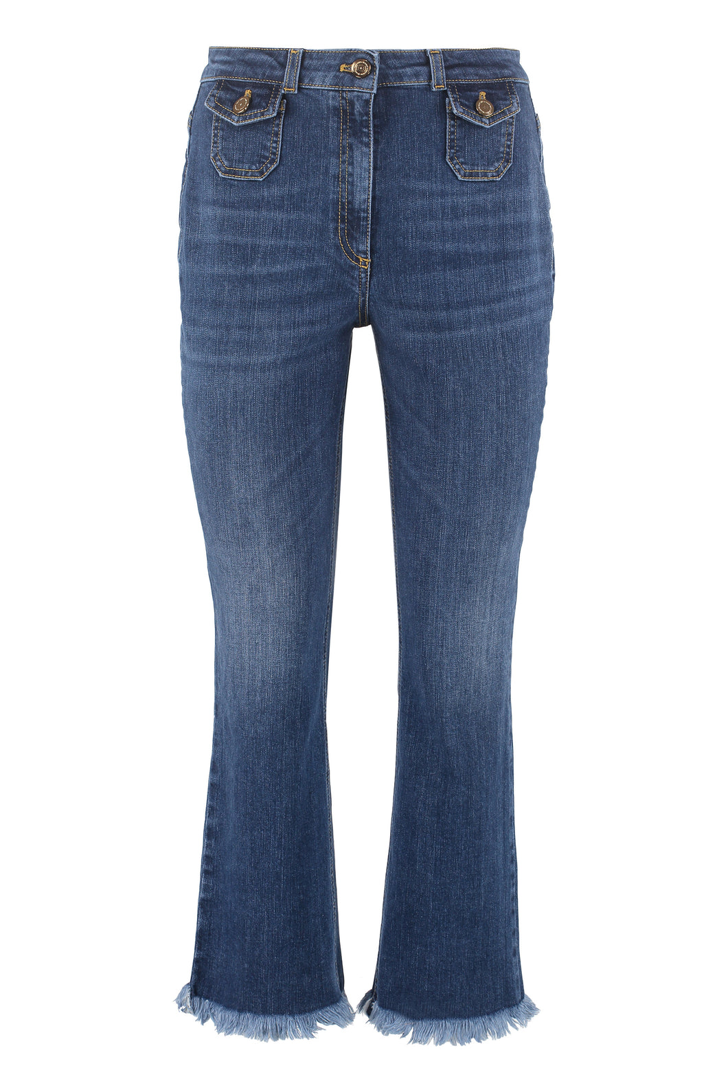 Cropped slim fit jeans