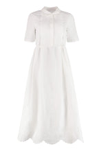 Load image into Gallery viewer, Lace inserts cotton dress
