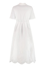 Load image into Gallery viewer, Lace inserts cotton dress
