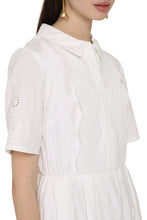 Load image into Gallery viewer, Lace inserts cotton dress
