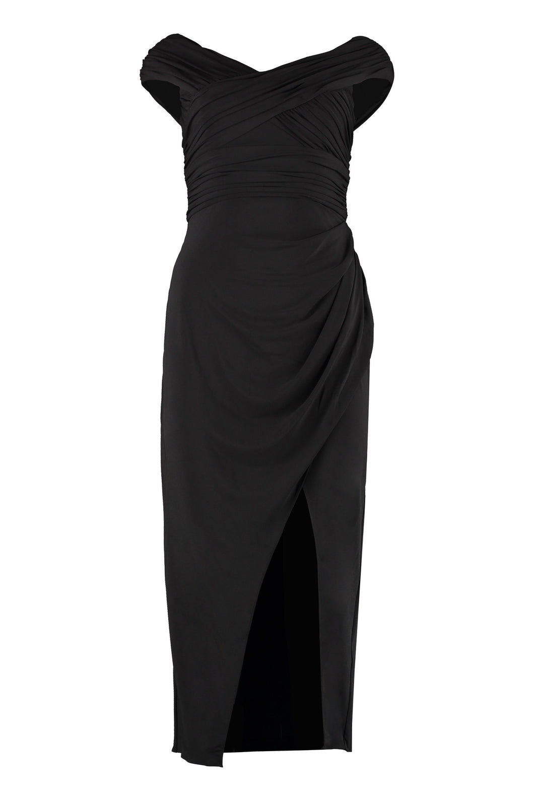 Draped jersey sheat-dress