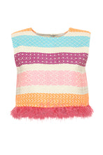 Carica l&#39;immagine nel visualizzatore di Gallery, Striped cotton crop top
