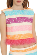 Carica l&#39;immagine nel visualizzatore di Gallery, Striped cotton crop top
