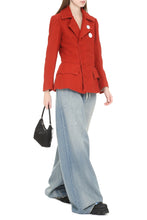 Load image into Gallery viewer, Maxi-pockets detail asymmetric blazer
