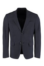 Carica l&#39;immagine nel visualizzatore di Gallery, Virgin wool blend single-breast jacket
