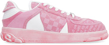 Load image into Gallery viewer, Leather and fabric low-top sneakers
