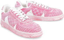 Load image into Gallery viewer, Leather and fabric low-top sneakers
