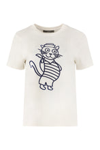 Carica l&#39;immagine nel visualizzatore di Gallery, Cotton crew-neck T-shirt
