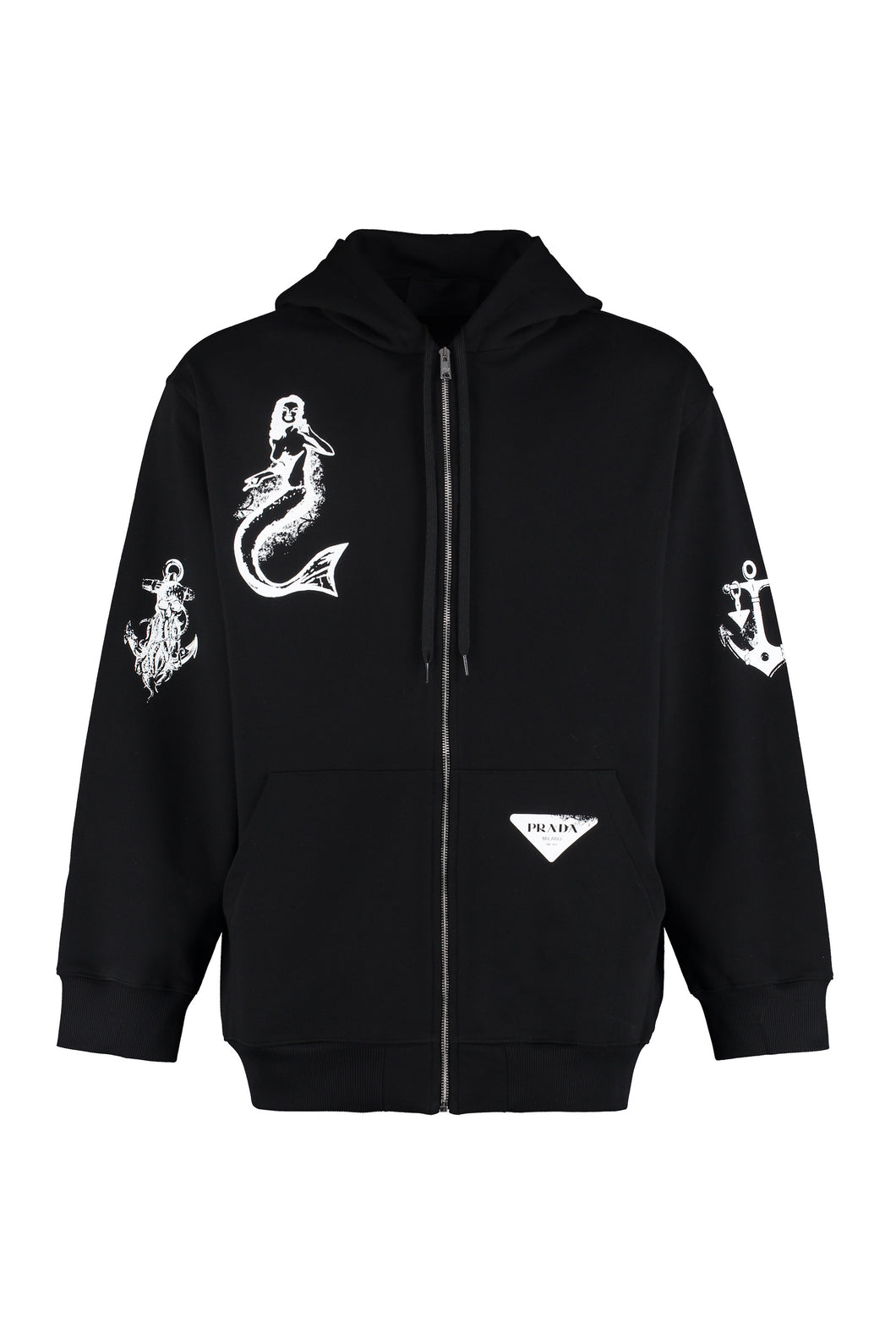 Cotton full zip hoodie