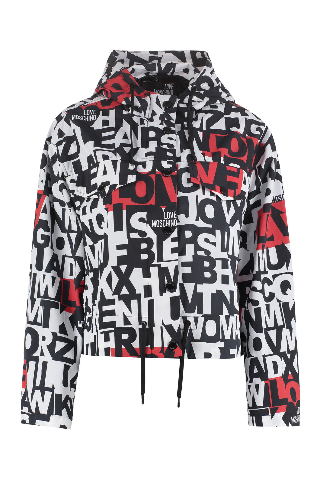 Giacca in nylon con stampa all-over