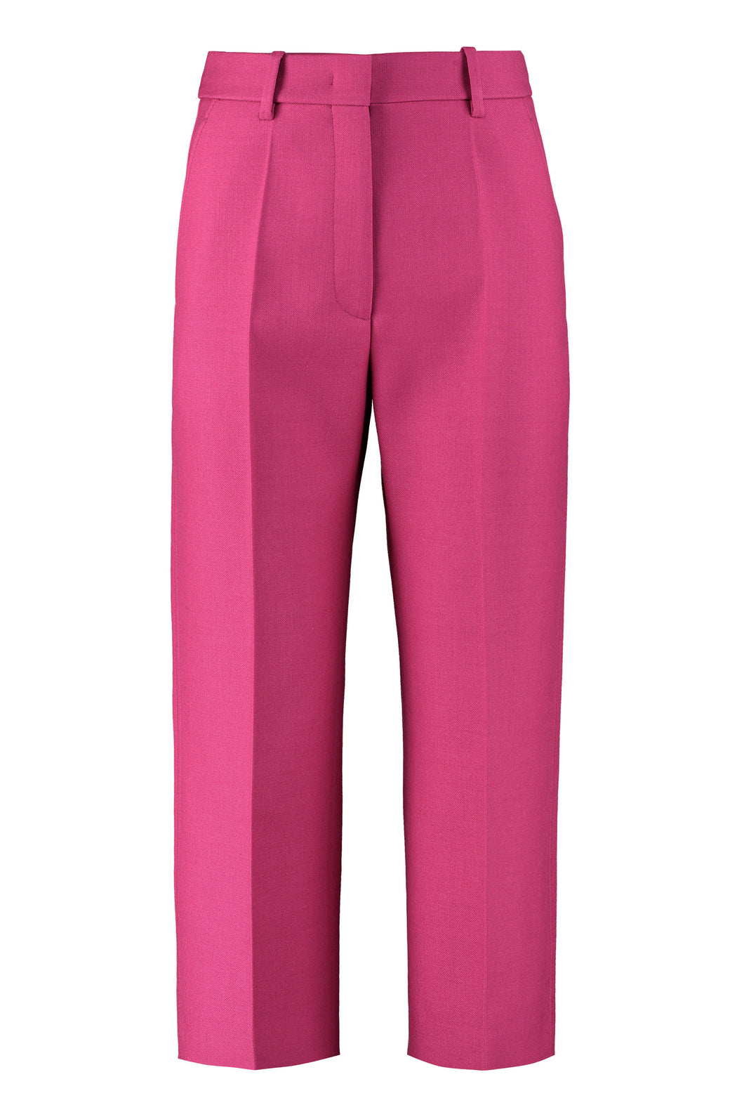 Wool cropped trousers