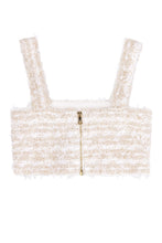 Carica l&#39;immagine nel visualizzatore di Gallery, Lurex tweed cropped top
