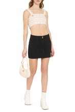 Carica l&#39;immagine nel visualizzatore di Gallery, Lurex tweed cropped top
