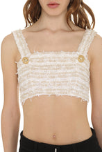 Carica l&#39;immagine nel visualizzatore di Gallery, Lurex tweed cropped top
