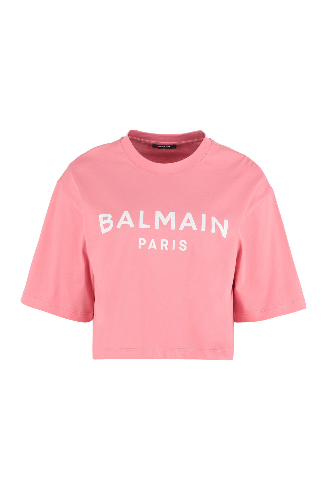 Logo detail cropped t-shirt