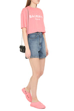 Carica l&#39;immagine nel visualizzatore di Gallery, Logo detail cropped t-shirt
