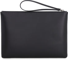 Load image into Gallery viewer, Valentino Garavani - Logo detail flat leather pouch

