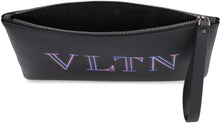 Load image into Gallery viewer, Valentino Garavani - Logo detail flat leather pouch
